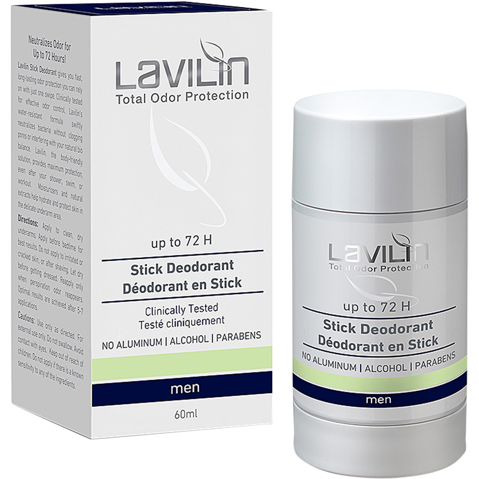 Bilde av Lavilin 72 H Deodorant Stick For Men With Probiotics - 60 Ml