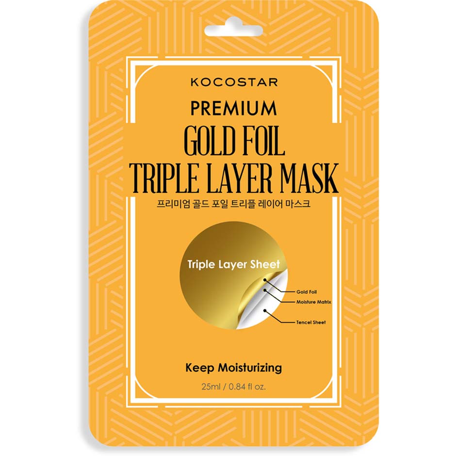 Bilde av Kocostar Premium Gold Foil Triple Layer Mask 34 G