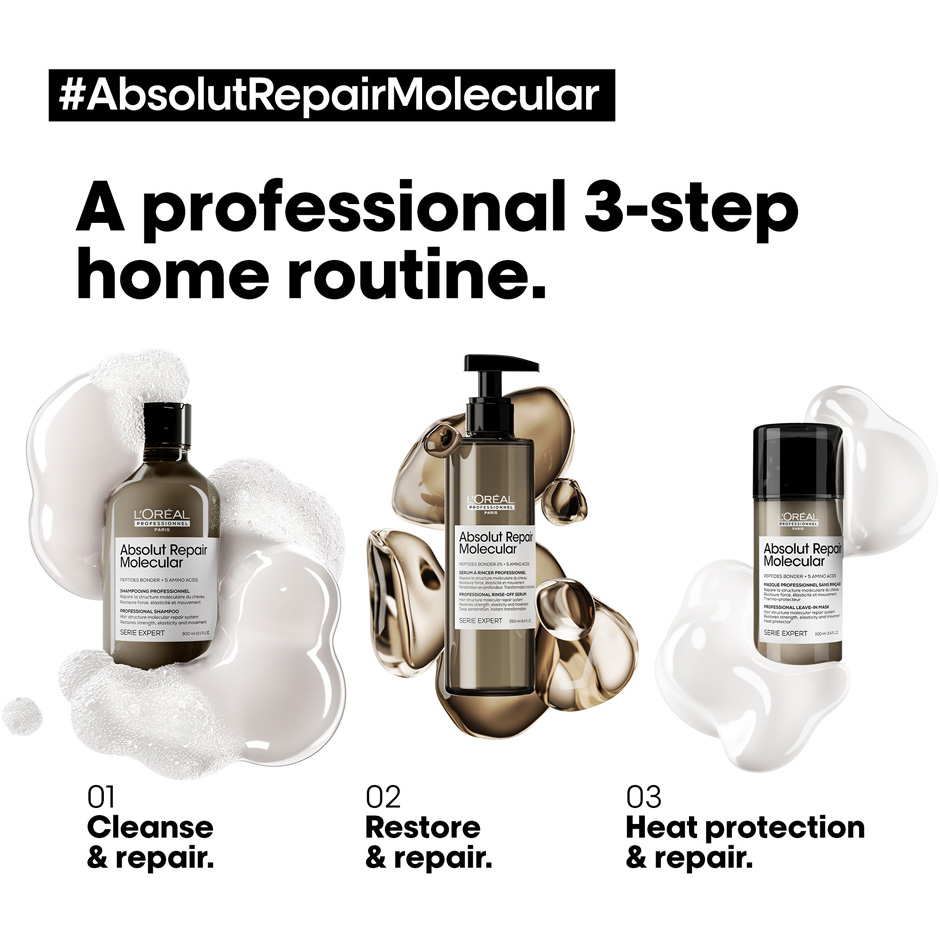 Absolut Repair Molecular Shampoo & Rinse-Out Serum