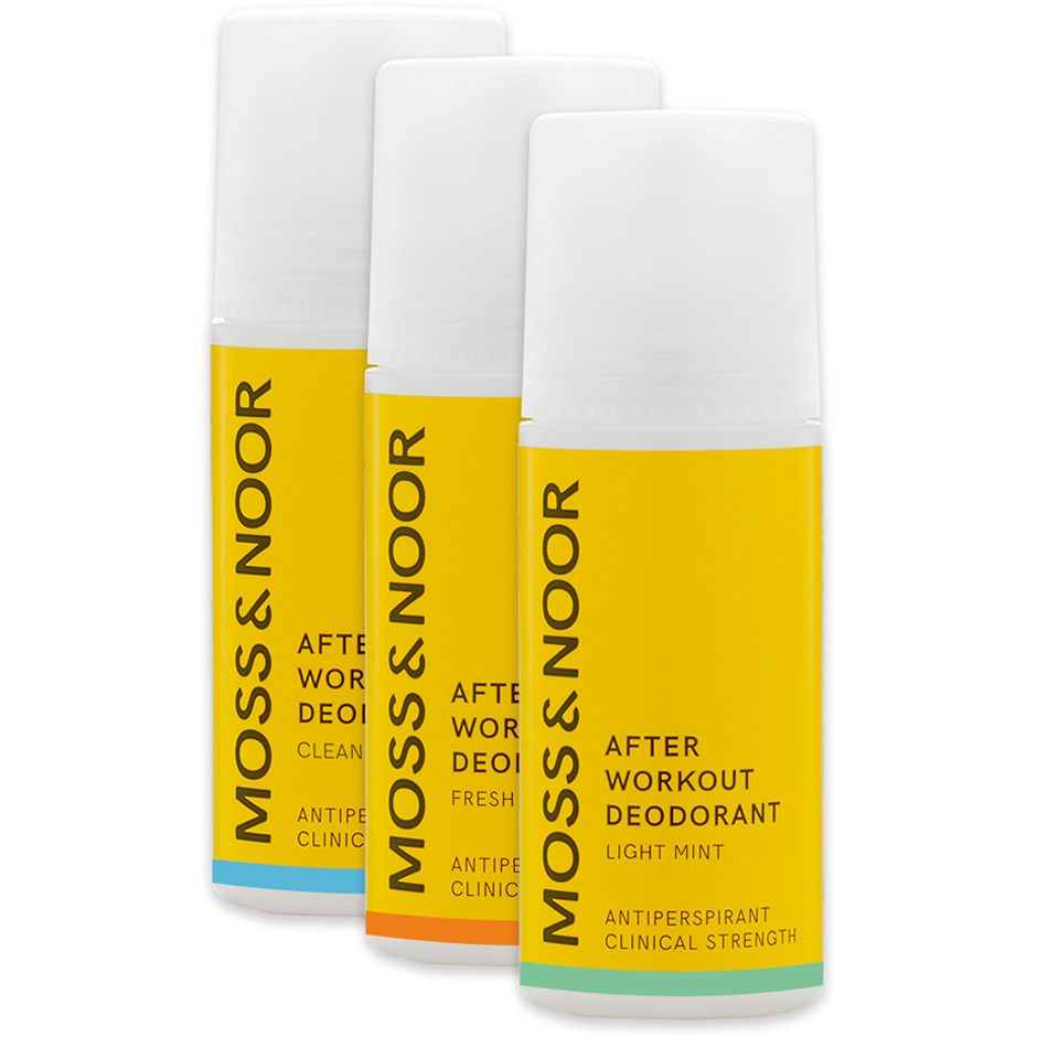 Bilde av Moss & Noor After Workout Deodorant Mixed 3 Pack - 180 Ml