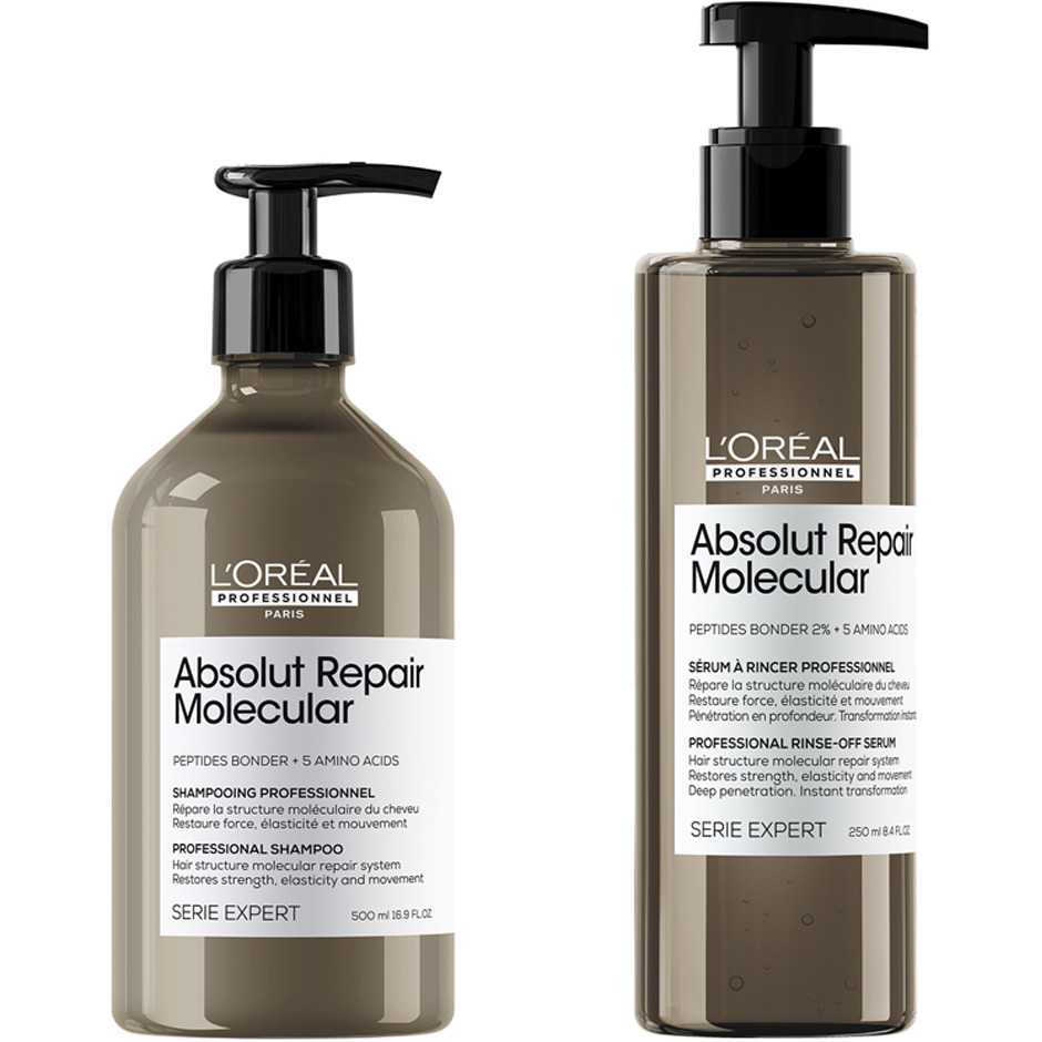 Bilde av L'oréal Professionnel Absolut Repair Molecular Shampoo & Rinse-out Serum