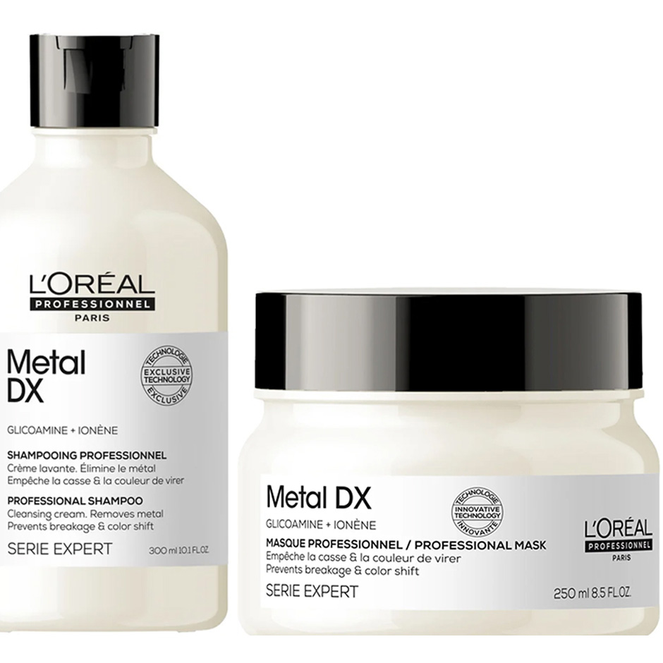 Bilde av L'oréal Professionnel Metal Dx Duo Shampoo 300ml, Mask 250ml