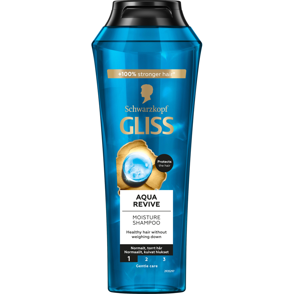 Bilde av Schwarzkopf Gliss Moisture Shampoo Aqua Revive For Dry Hair To Normal Hair