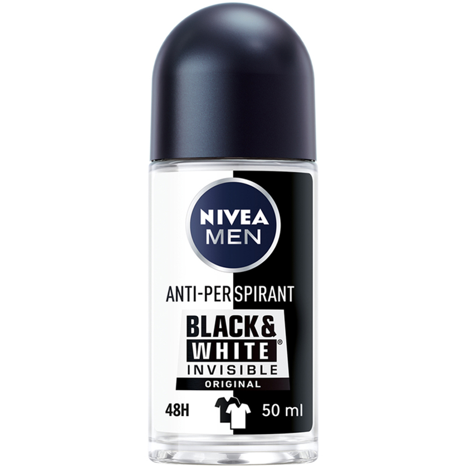 Bilde av Nivea Men Invisible Black & White Roll-on Deodorant - 50 Ml