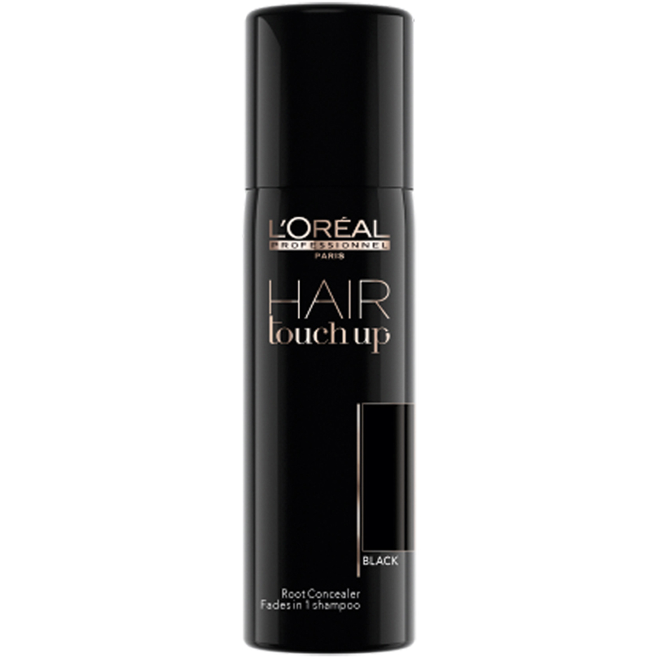 Bilde av L'oréal Professionnel Hair Touch Up Black Root Concealer Black - 75 Ml