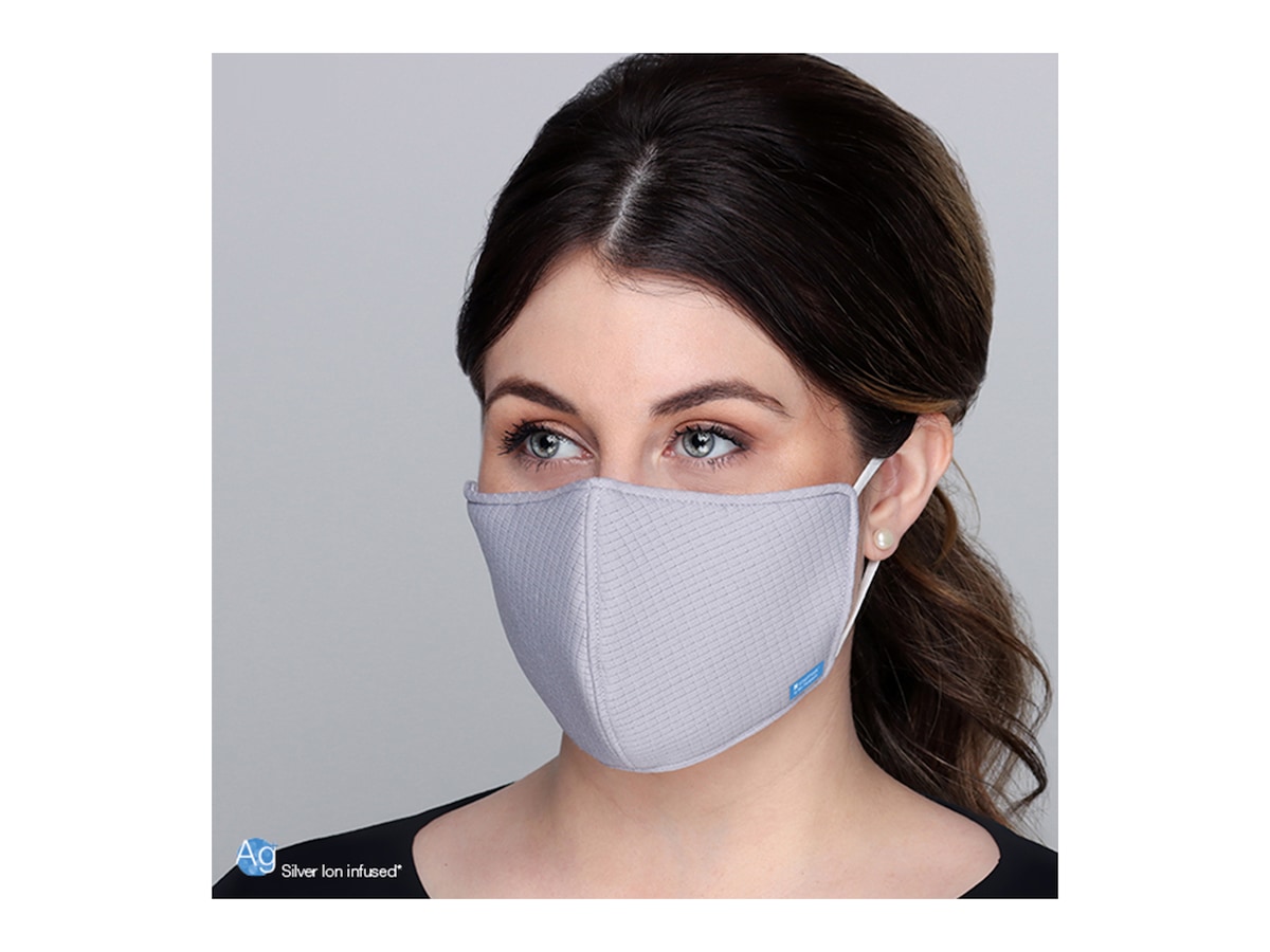 Bilde av Bio-therapeutic Smartmask Gjenbrukbar Ansiktsmaske, Grå, Antibakteriell Mot Maskne, 100% Resirkulerbar