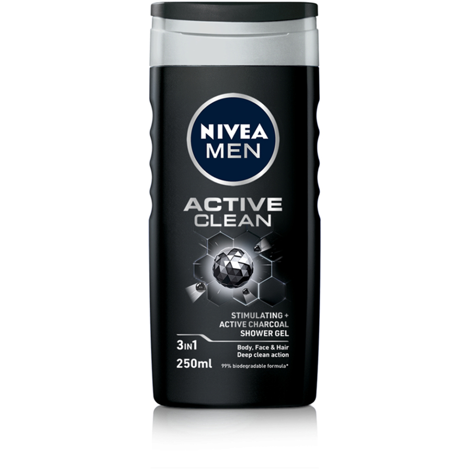 Bilde av Nivea Men Active Clean Shower Cream - 250 Ml