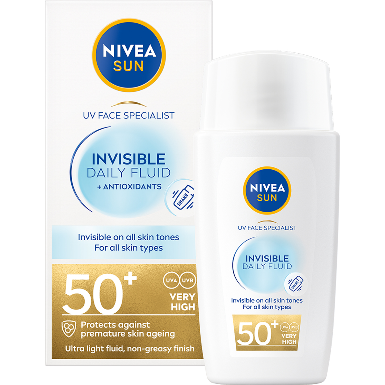 UV Face Invisible Daily Fluid SPF50+