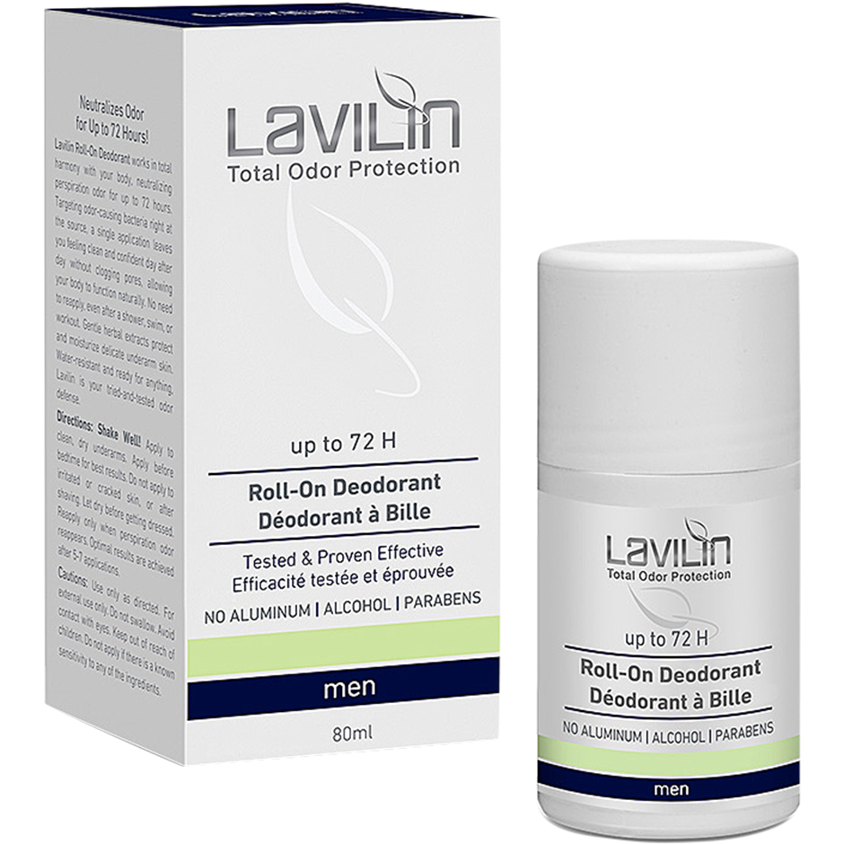 Bilde av Lavilin 72 H Deodorant Roll-on For Men With Probiotics - 80 Ml