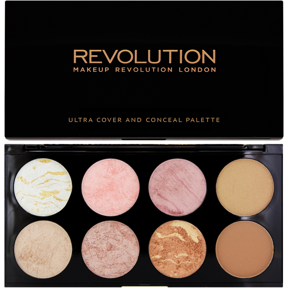 Bilde av Makeup Revolution Ultra Blush And Countour Palette Golden Sugar Ultra Professional Blush Palette 8 High