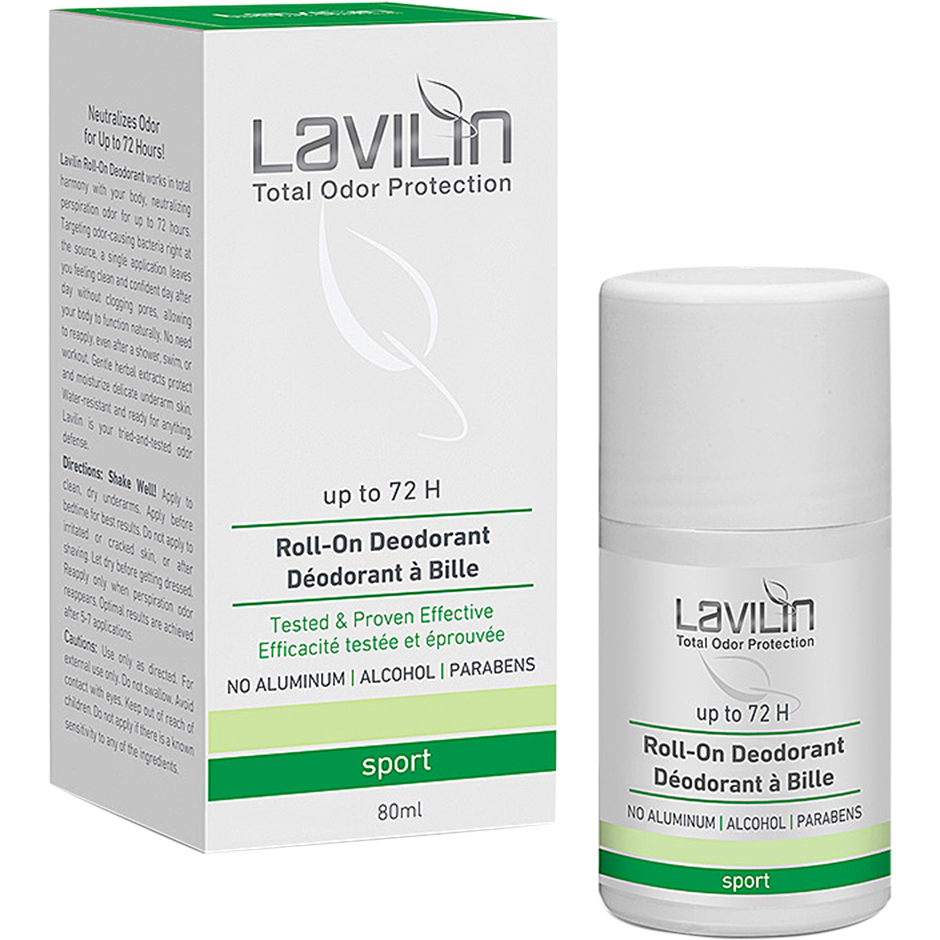 Bilde av Lavilin 72 H Deodorant Roll-on Sport With Probiotics - 80 Ml