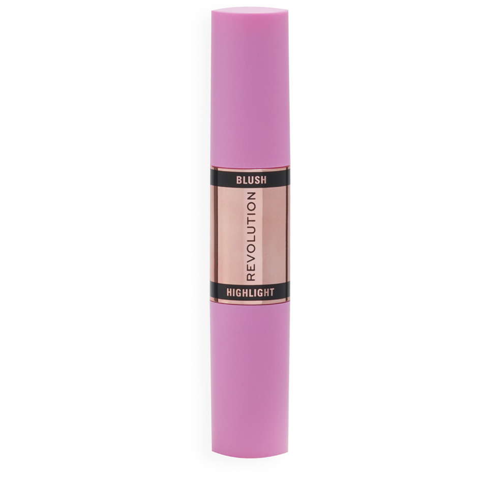Bilde av Makeup Revolution Blush & Highlight Stick Flushing Pink - 8,6 G