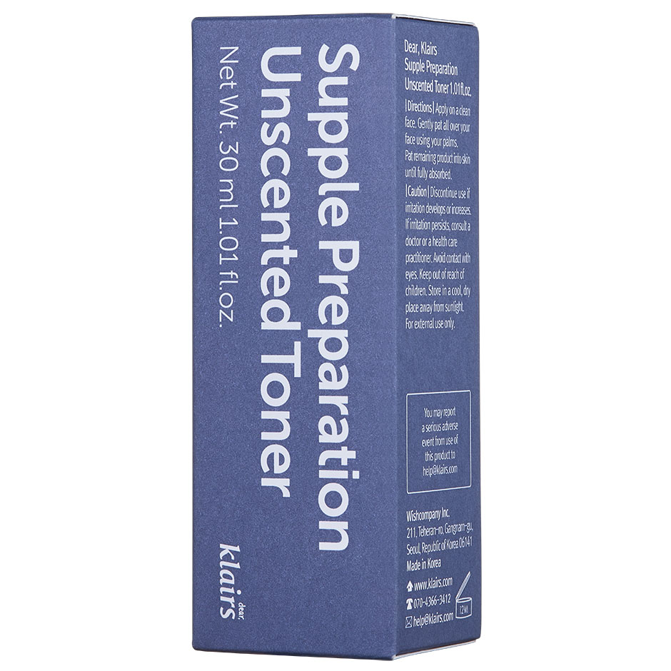 Supple Preparation Unscented Toner Miniature