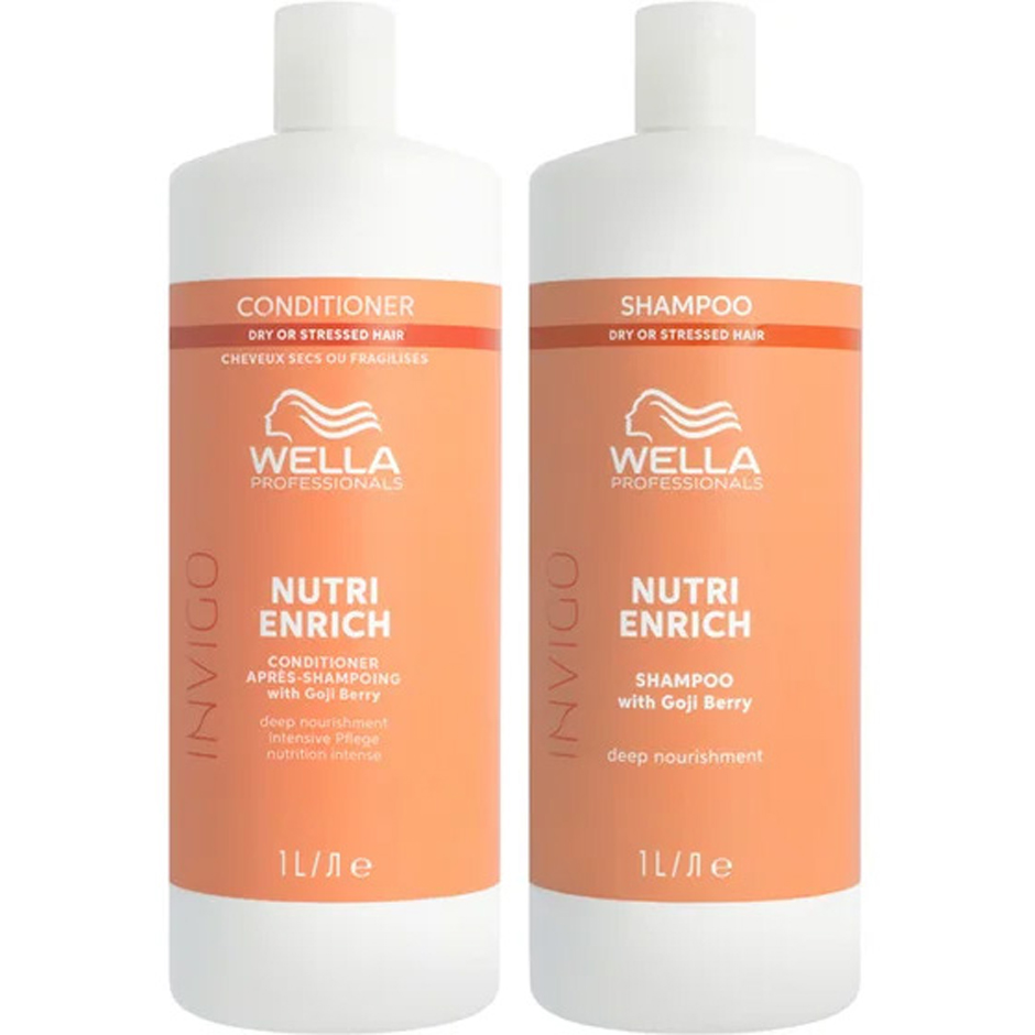 Bilde av Wella Professionals Invigo Nutri-enrich Duo Shampoo 1000 Ml & Conditioner 1000 Ml